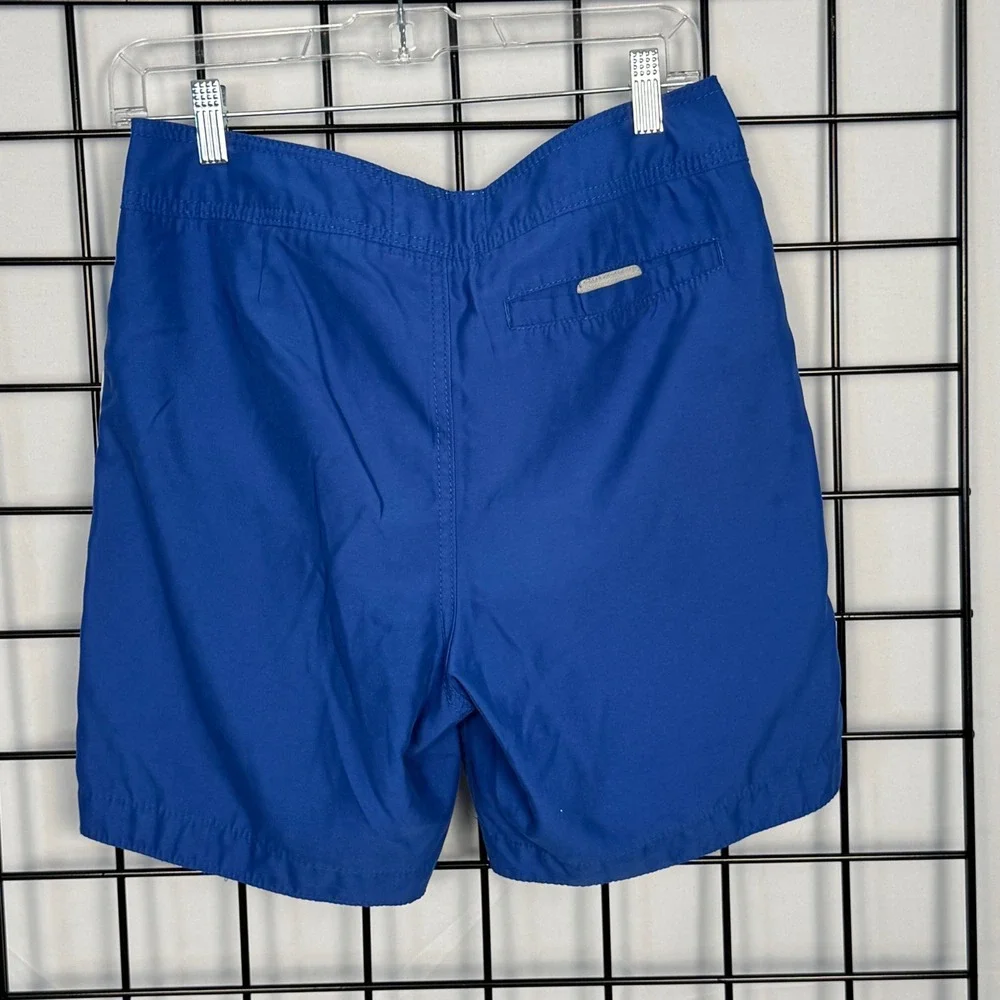 Abercrombie & Fitch Swim Trunks Mens Small Blue White Striped Board Shorts Y2K